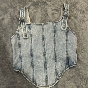 Wild Fable Light Blue Denim Top